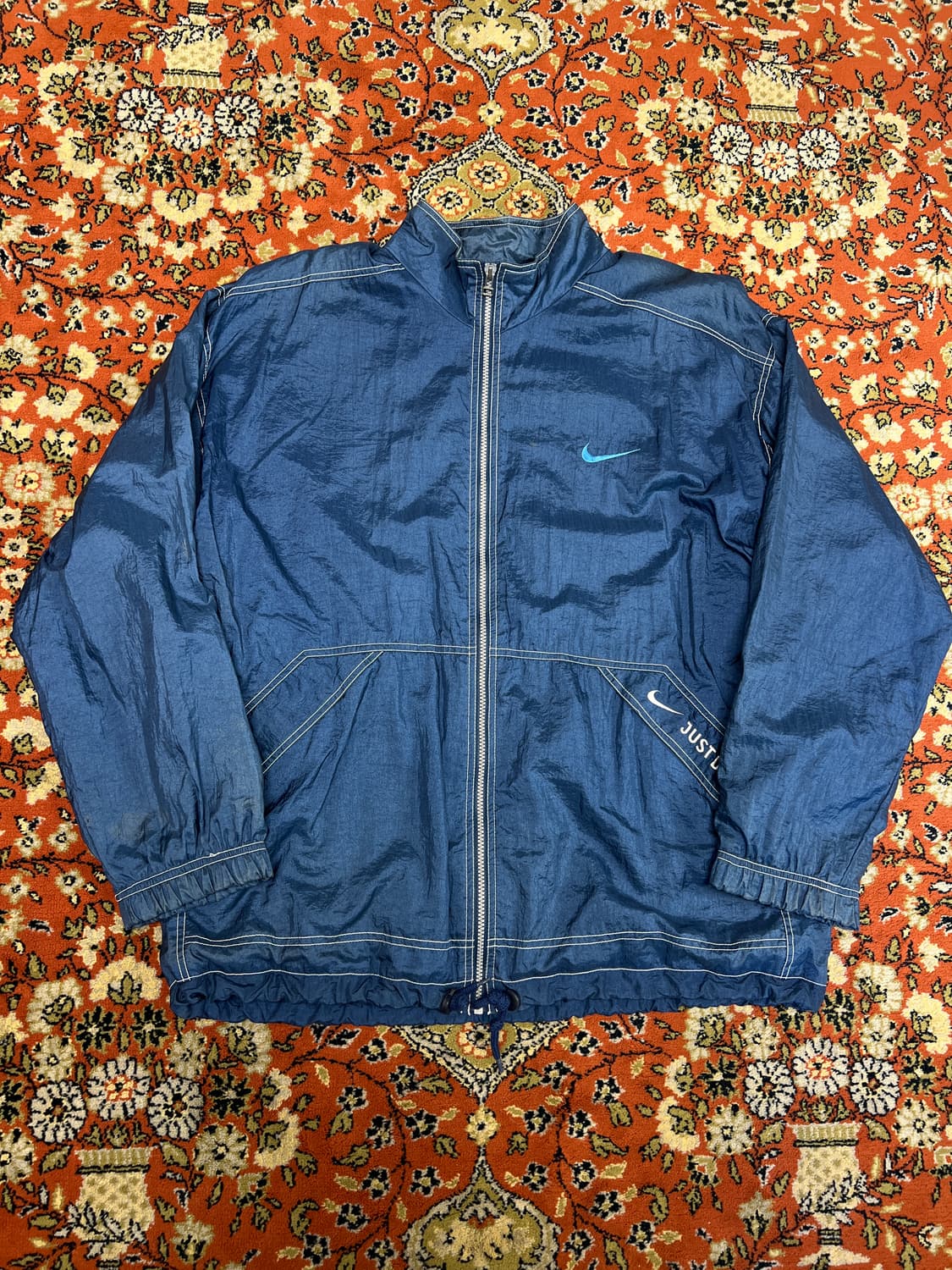 [L] NIKE 나이키 빈티지 올드스쿨 윈드브레이커 블루 상품이미지1