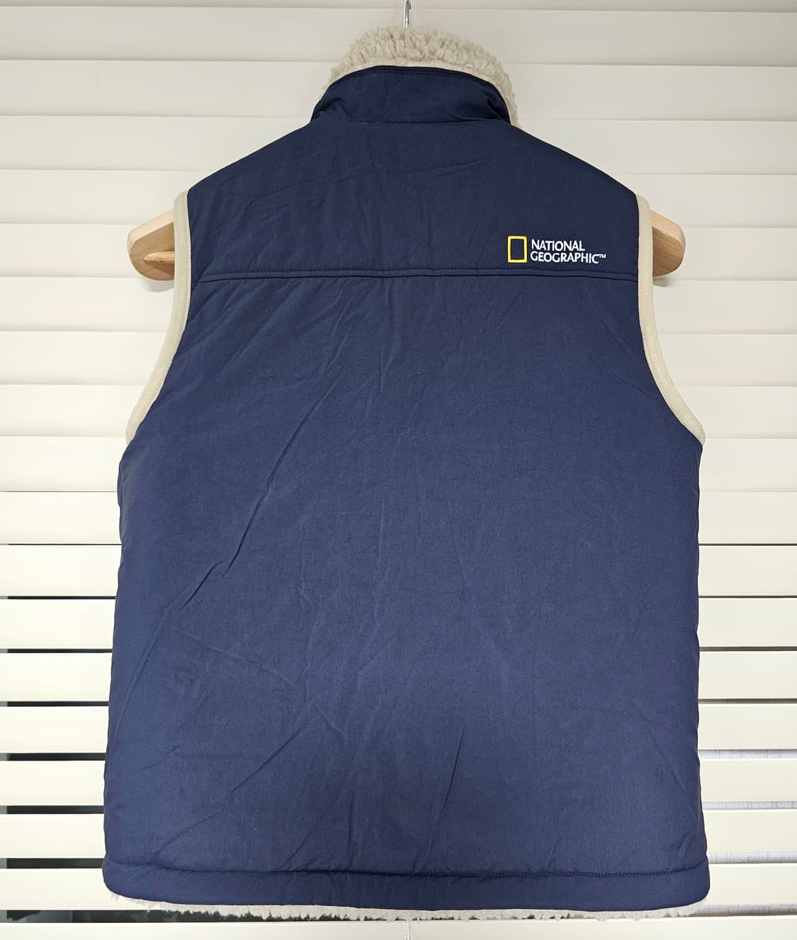 내셔널지오그래픽 리버시블 뽀글이 베스트 조끼 남녀공용90(S) 상품이미지4