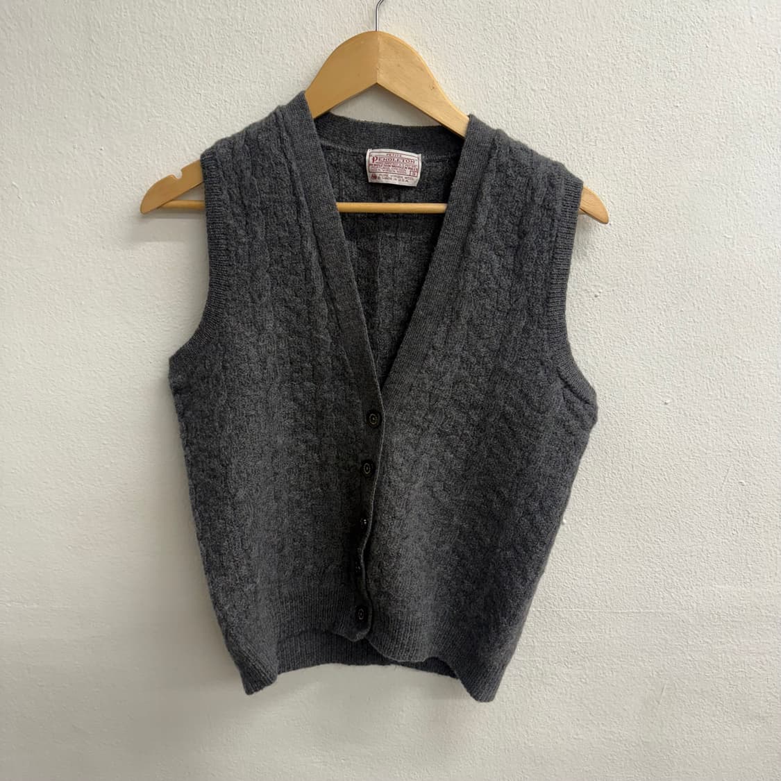 USA 펜들턴 울 니트 조끼 Petite S 상품이미지1