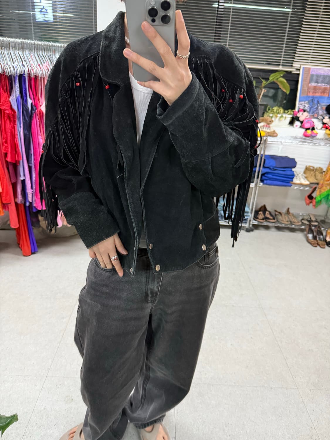 India fringe jacket 프린지자켓 상품이미지4