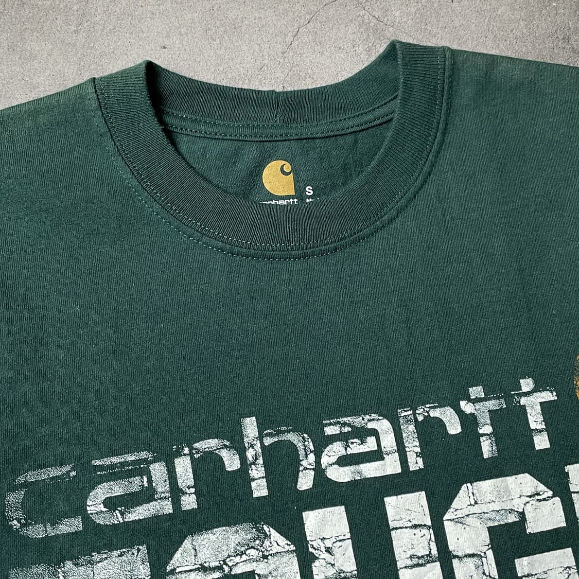 CARHARTT 칼하트 빈티지 그린 그래픽 반팔 티셔츠 A01148 상품이미지2