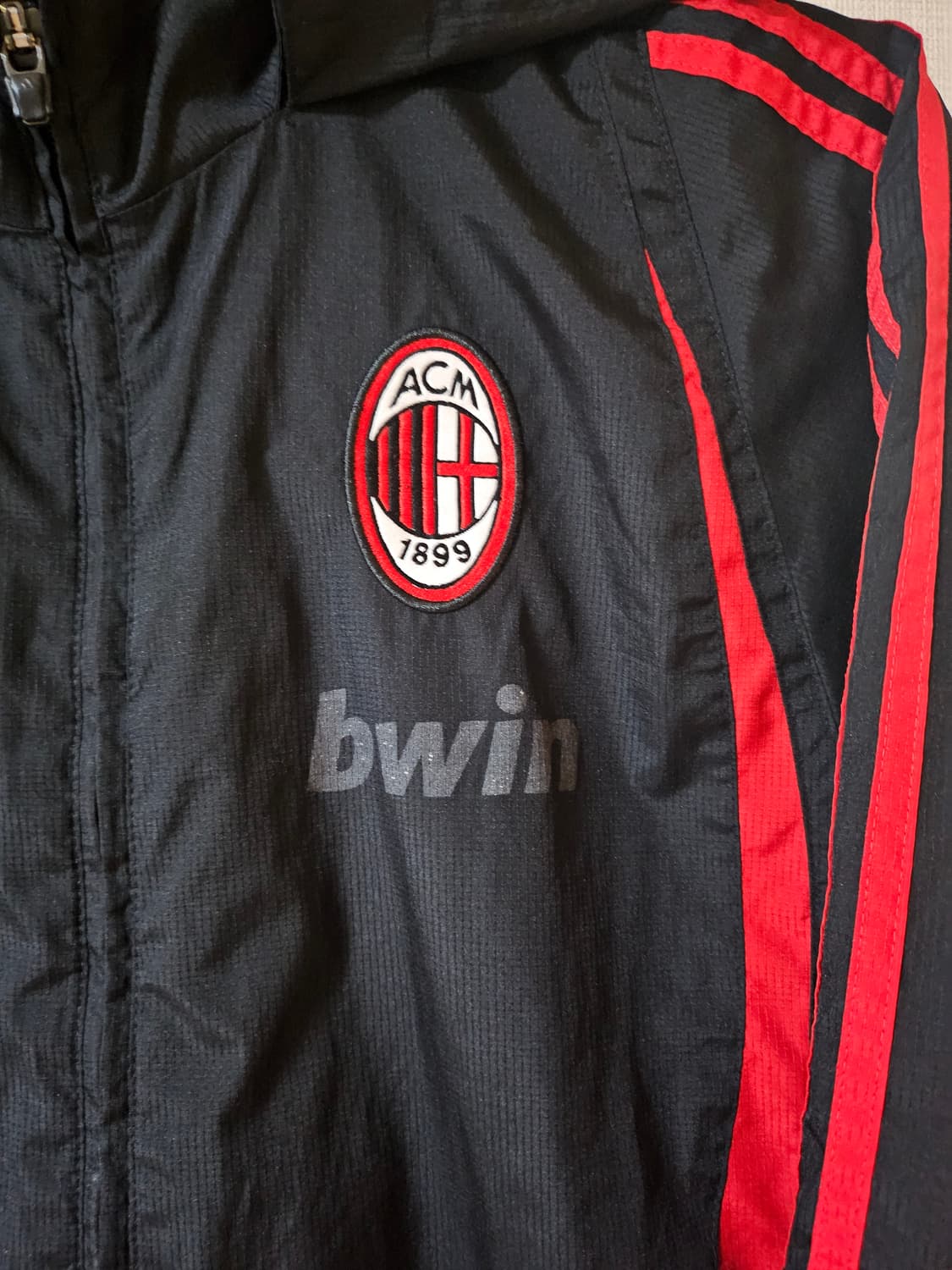 아디다스 AC밀란 바람막이 블랙 95 (실측100) 상품이미지3