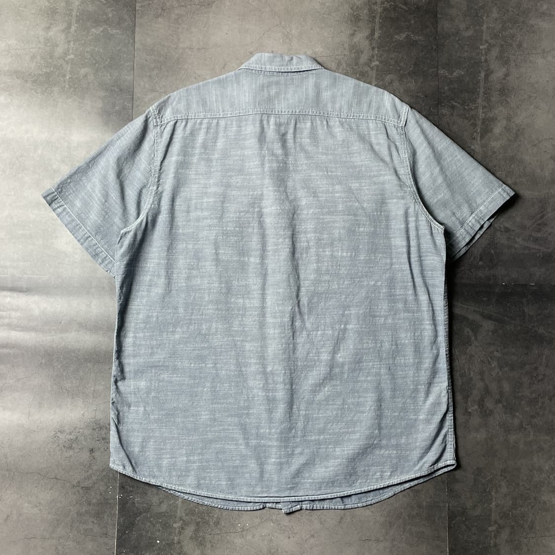 WOOLRICH 울리치 빈티지 블루 반팔 코튼 워크 셔츠 A00980 상품이미지7