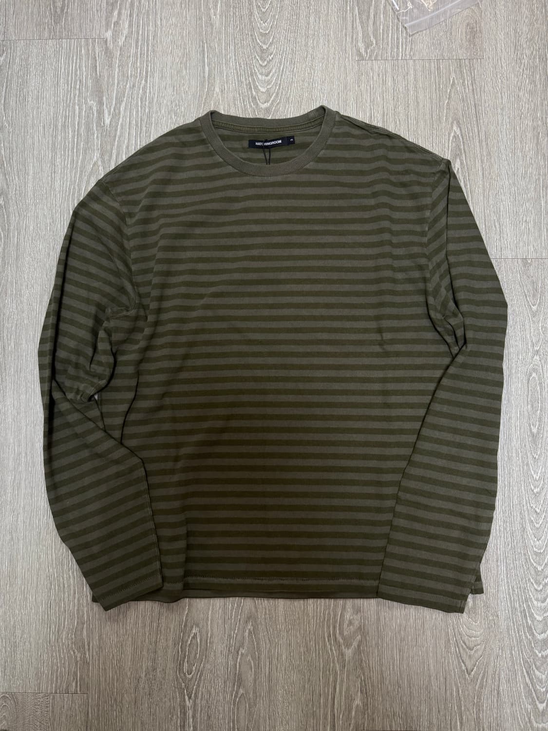 해칭룸 VTG 스트라이프 티 그린 상품이미지1