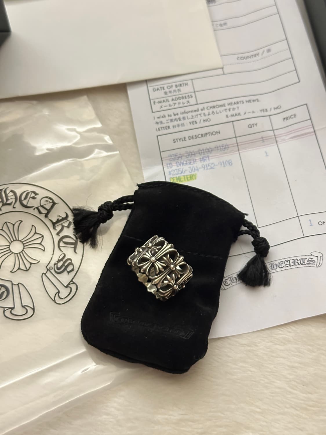 [us9.5] 크롬하츠 세메터리링 상품이미지3