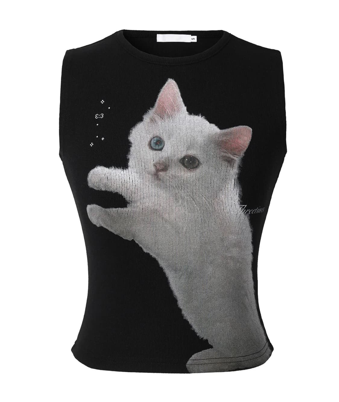 쓰리타임즈 Meow tank top 상품이미지1
