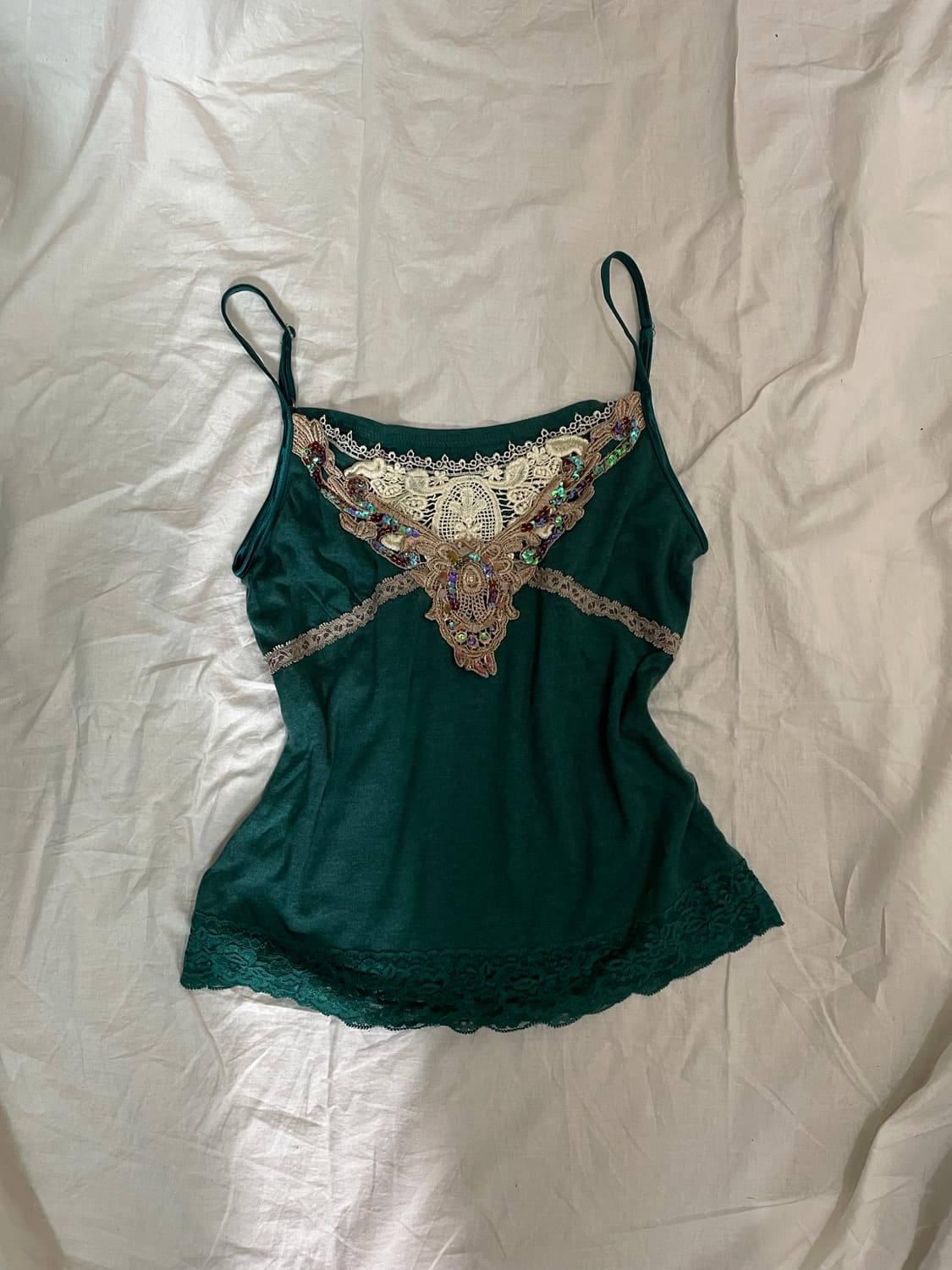 빈티지레이스 비즈슬립 상품이미지1