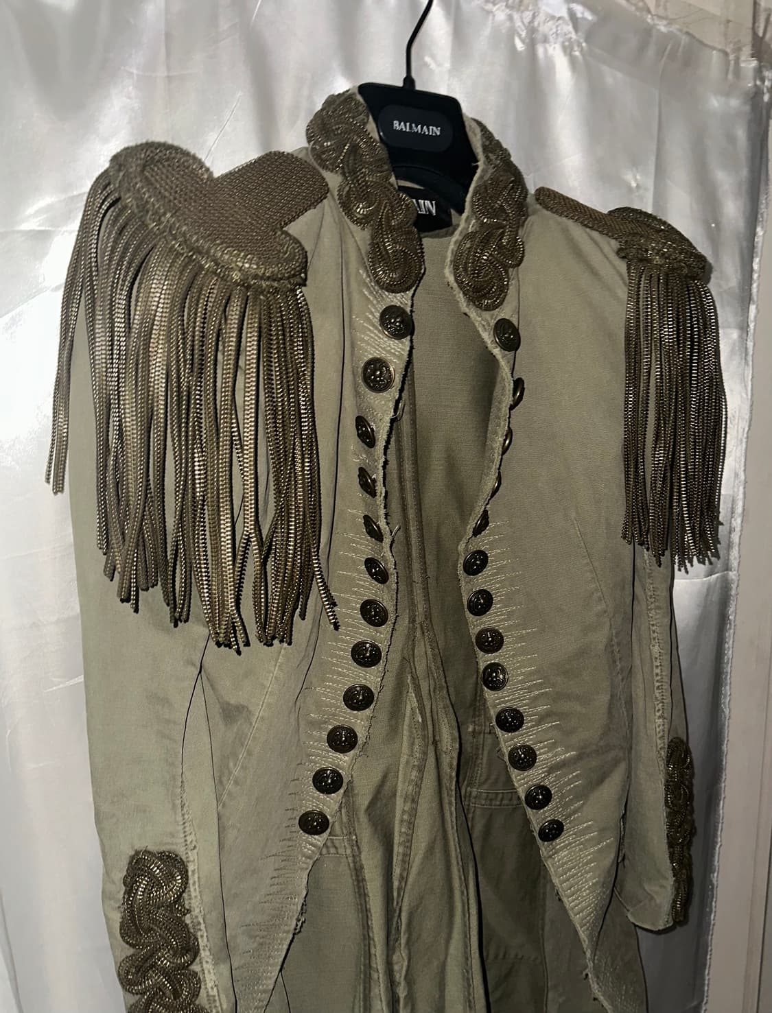 발망 SS10 체인 견장 밀리터리 코트 상품이미지1