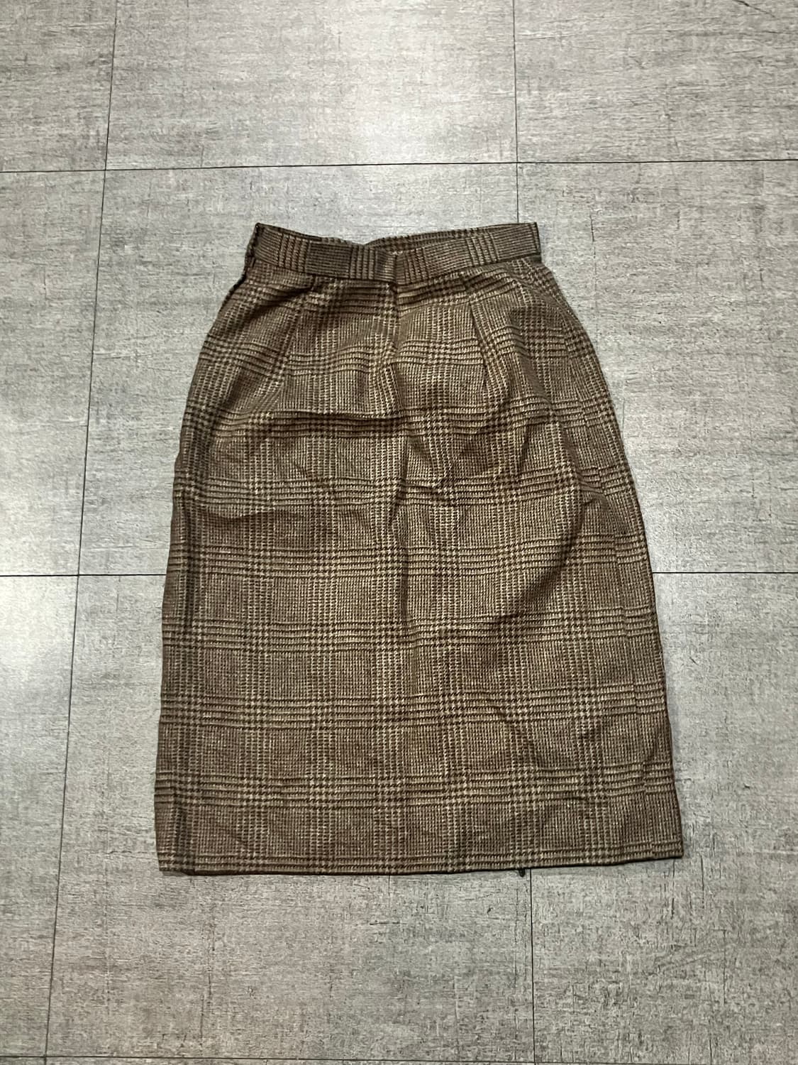 일본빈티지 하구미모리걸 달천깔페어리 오피스 모직 울미디스커트 상품이미지1