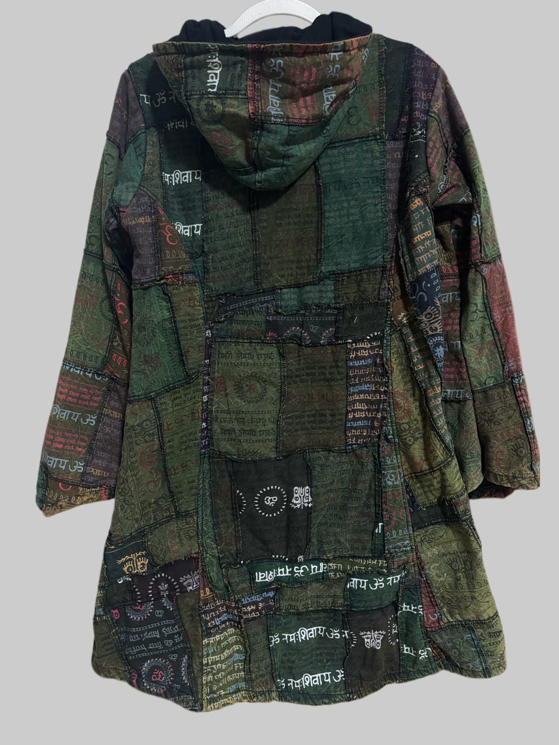 빈티지 히피 패치워크 기모 후드집업 상품이미지2