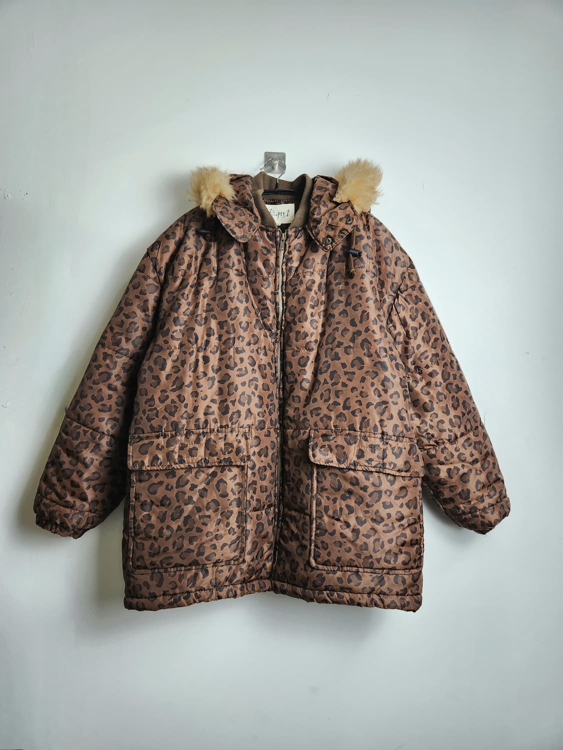 레오파드 후드 패딩 상품이미지6