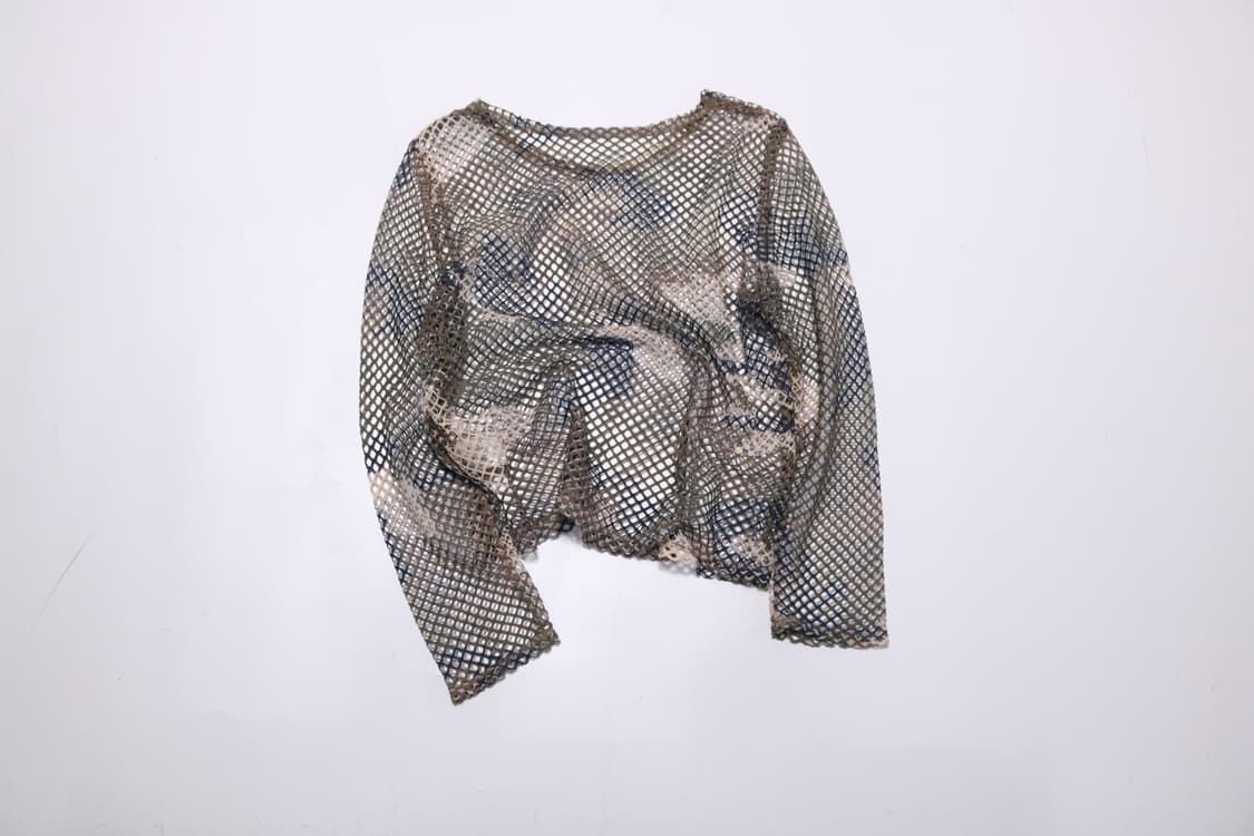 망사 패턴 롱 슬리브 상품이미지1