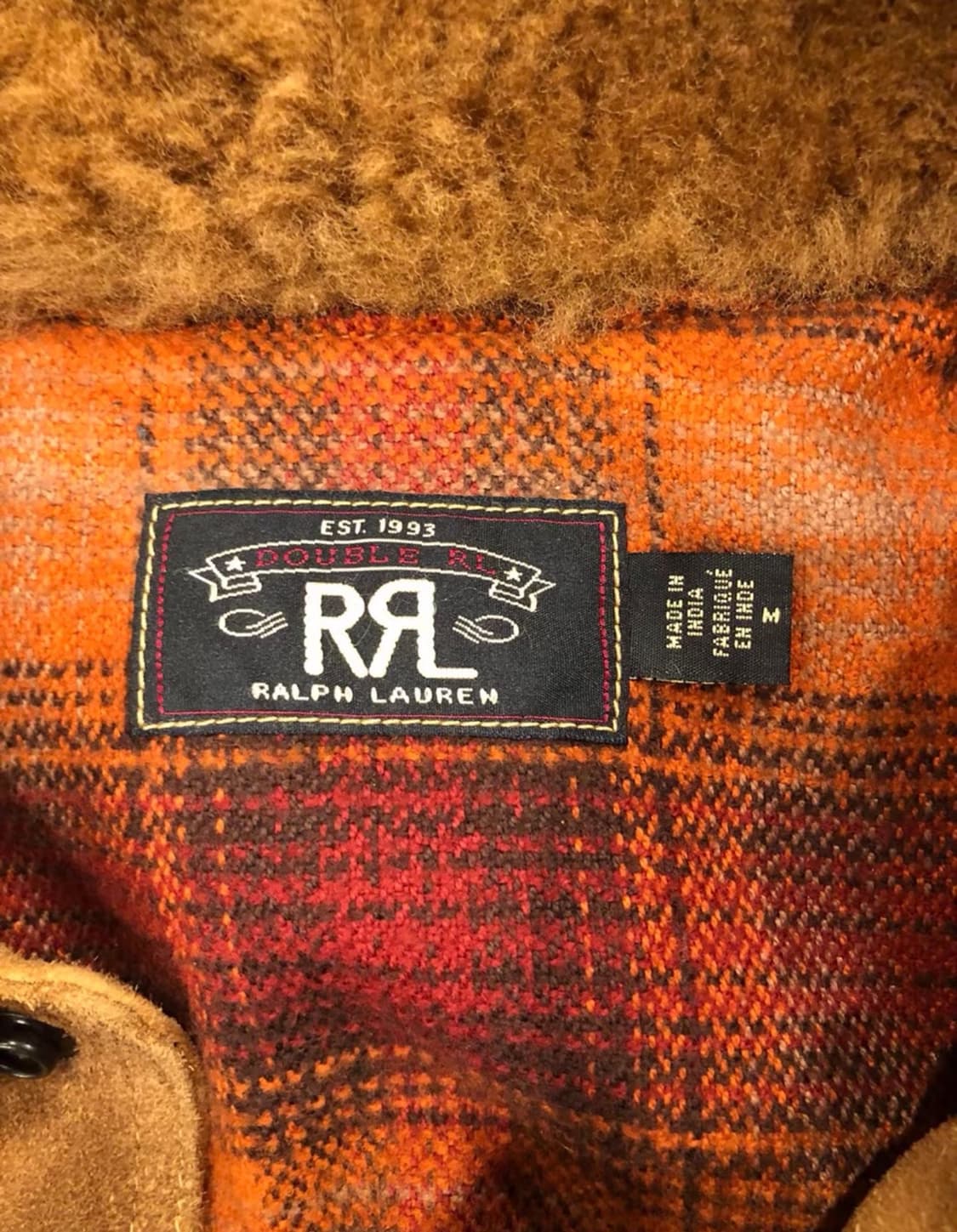 RRL 더블알엘 시어링 러프아웃 스웨이드 m 상품이미지5