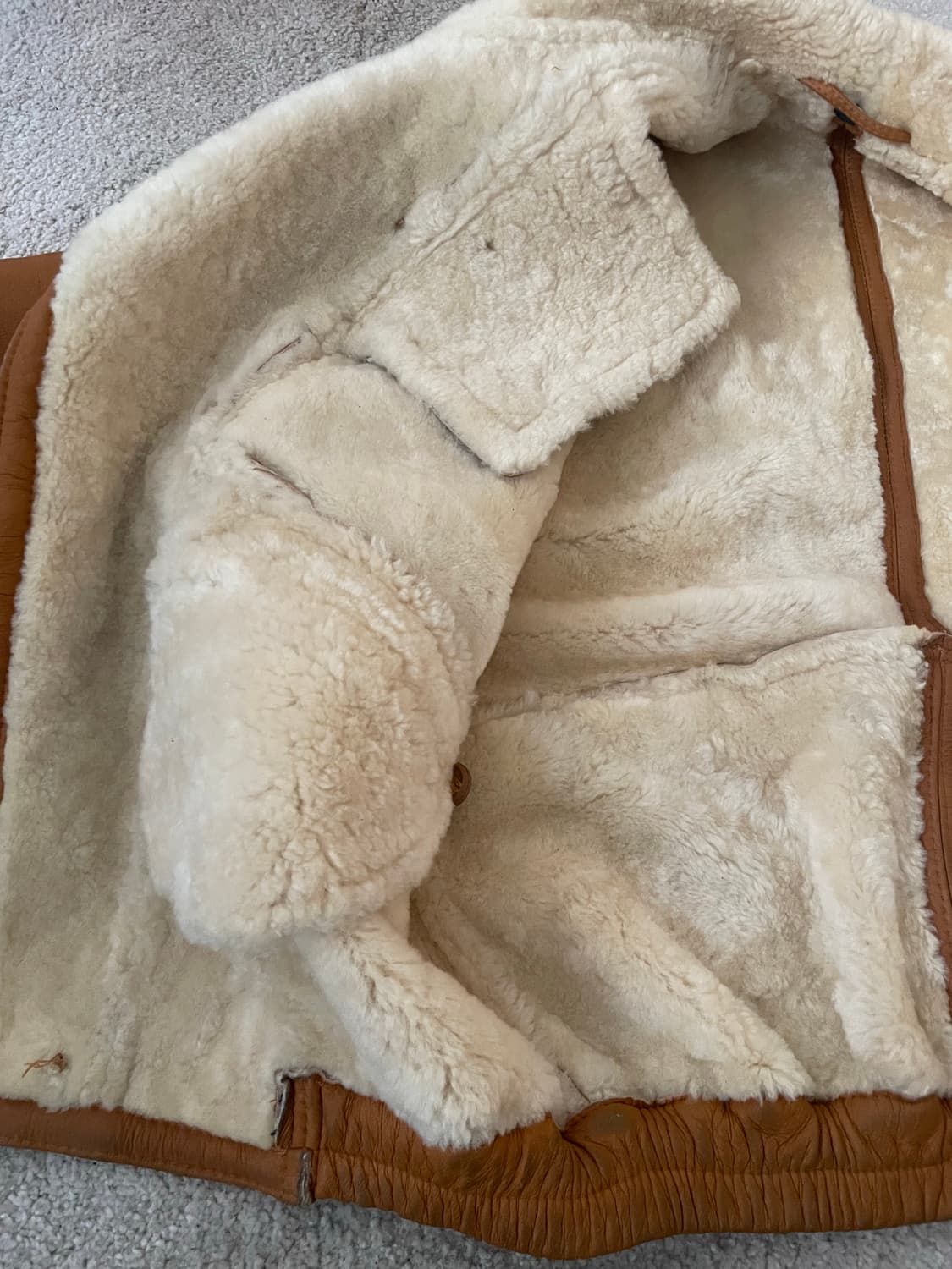 vintage European shearling leather jk 상품이미지6