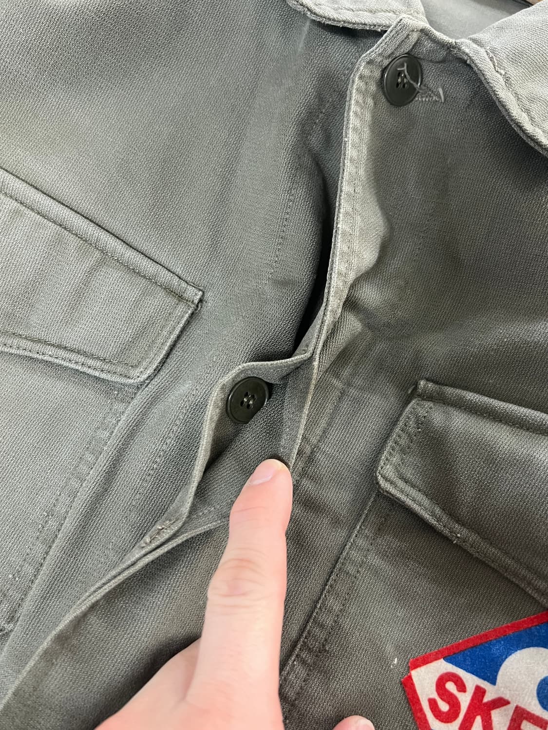 70s Military 밀리터리 독일군 오리지널 야상 셔츠 자켓 상품이미지7