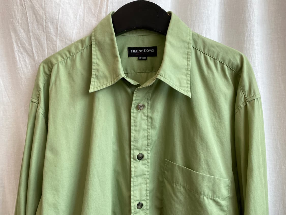 그린 면셔츠(MEN M) 상품이미지5