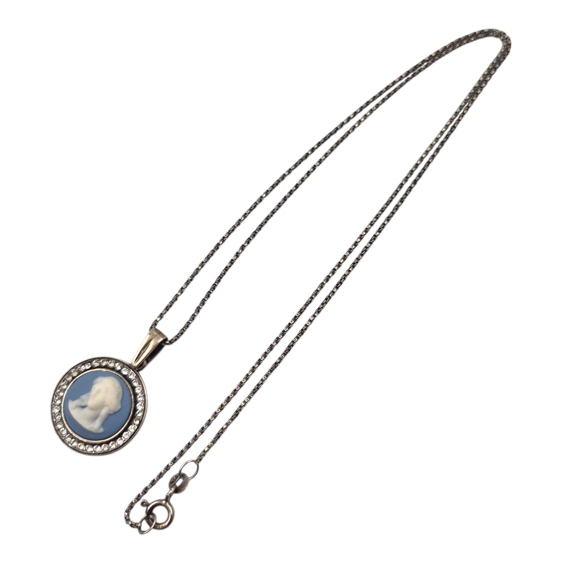 80s 영국 웨지우드 실버 925 카메오 목걸이 상품이미지2