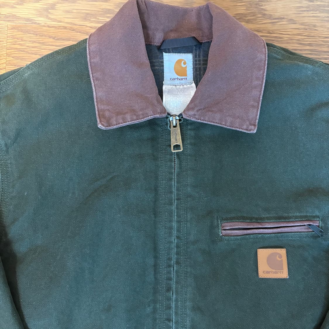 칼하트 디트로이트 j97 vtg 자켓(모스그린) 상품이미지3