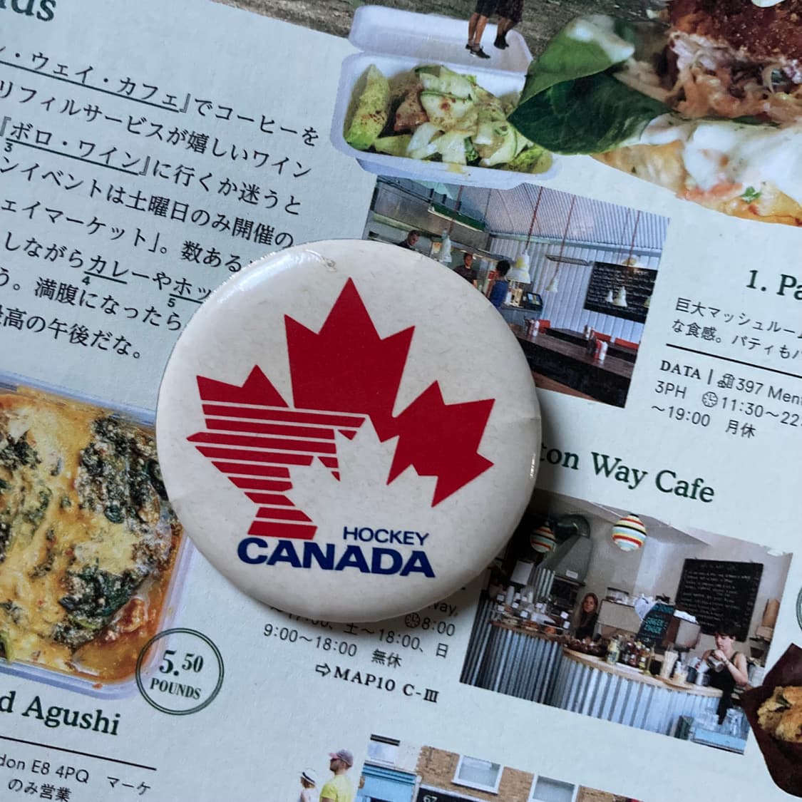 빈티지 CANADA 캐나다 로고 프린팅 핀 버튼 뱃지 브로치 악세사리 상품이미지1