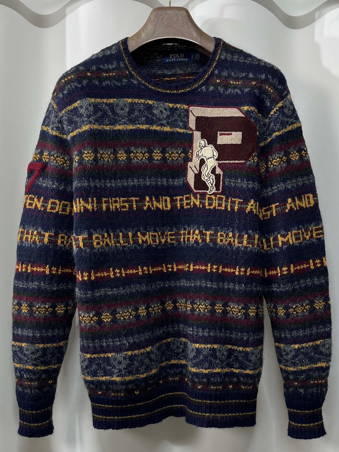 폴로 랄프로렌 페어아일 P풋볼 알파카 모헤어 니트 스웨터 상품이미지1