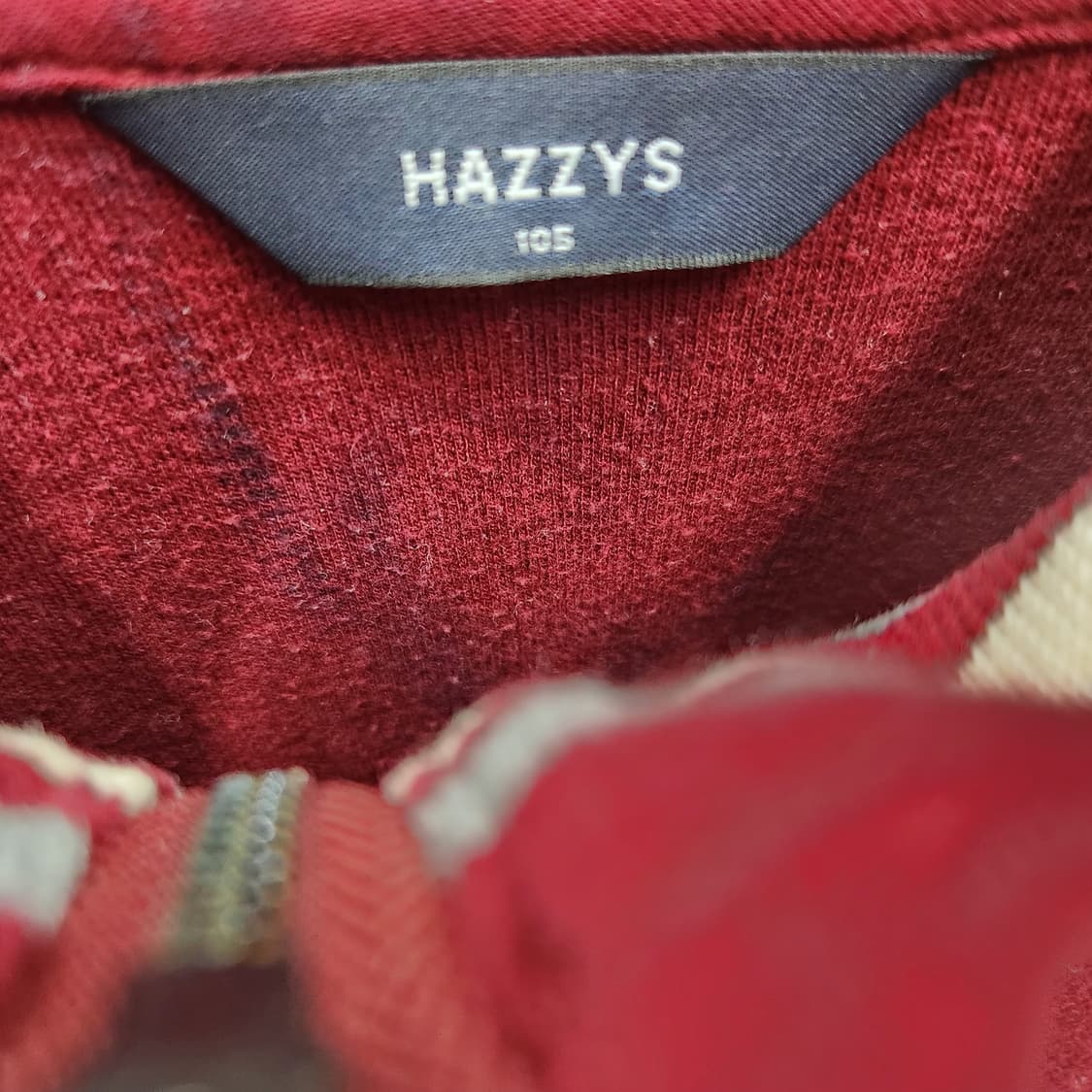 헤지스 컬러블럭 로고 반집업 XL 상품이미지4