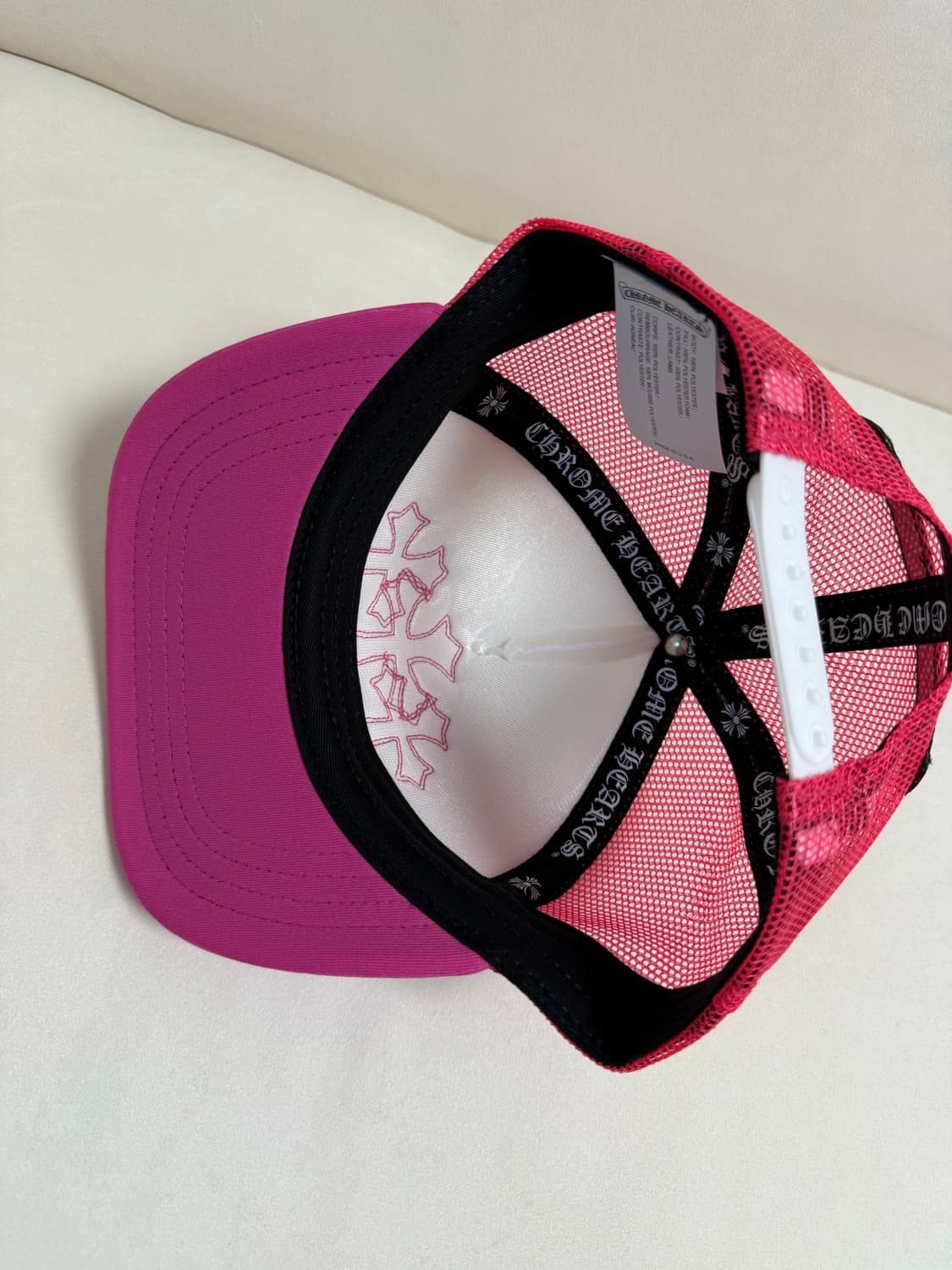 크롬하츠 트리플 크로스패치 핑크 트러커 캡 (모자)  상품이미지4