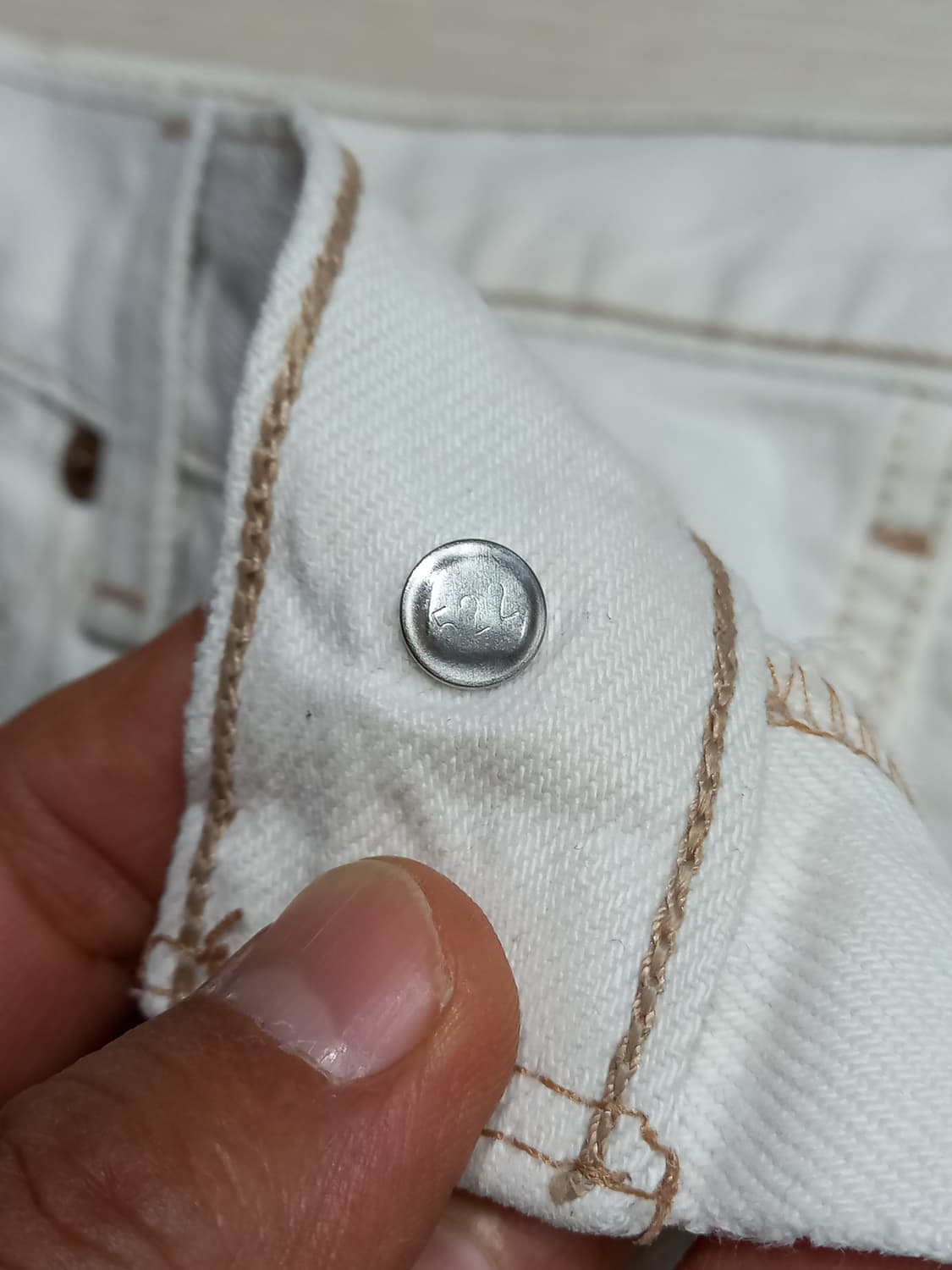 35-36 90's 리바이스501 일자진 화이트 35-252 상품이미지7