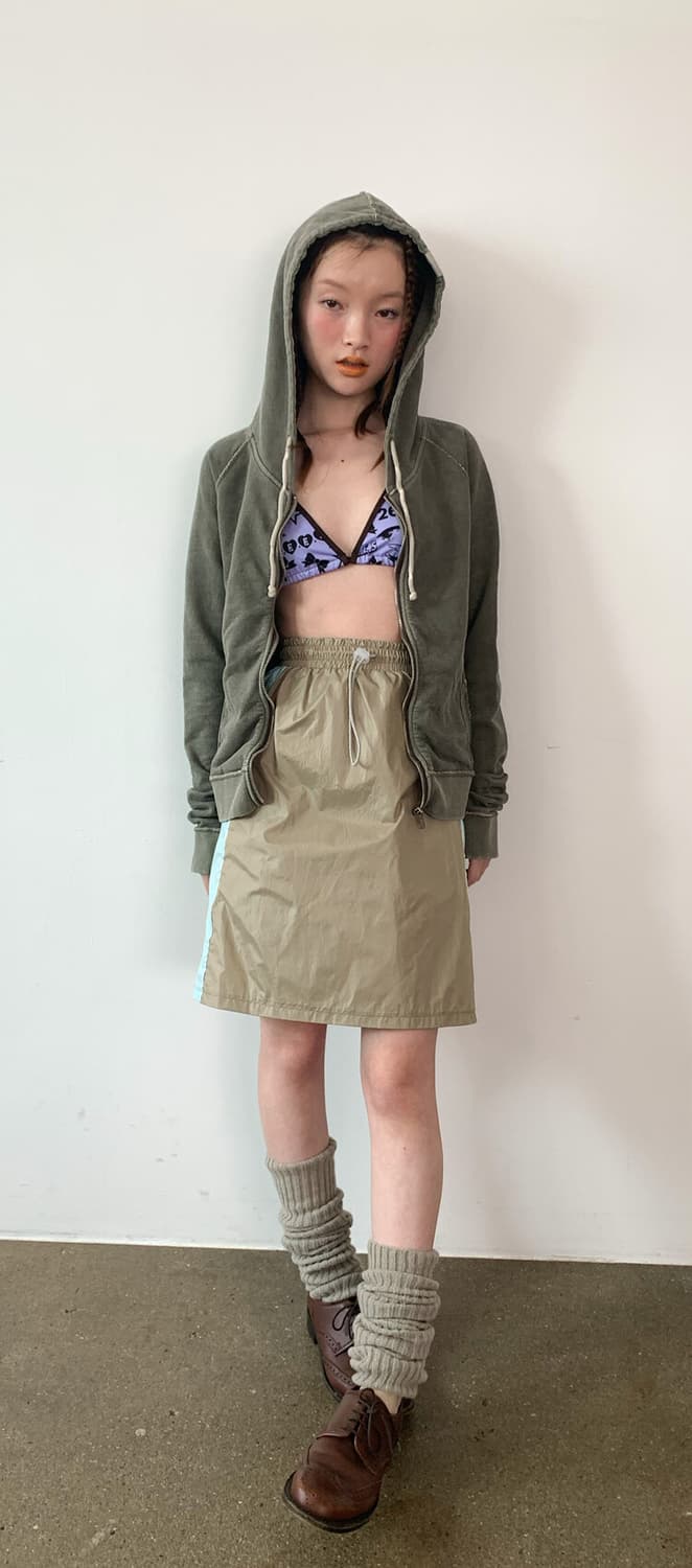 washed lily hoodie (khaki) 상품이미지3