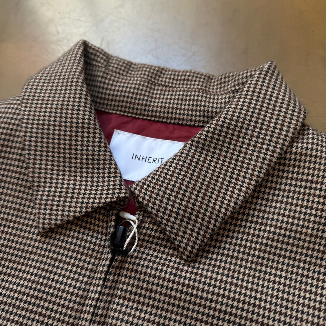 INHERIT 라이트 패브릭 하운드투스 자켓 상품이미지2
