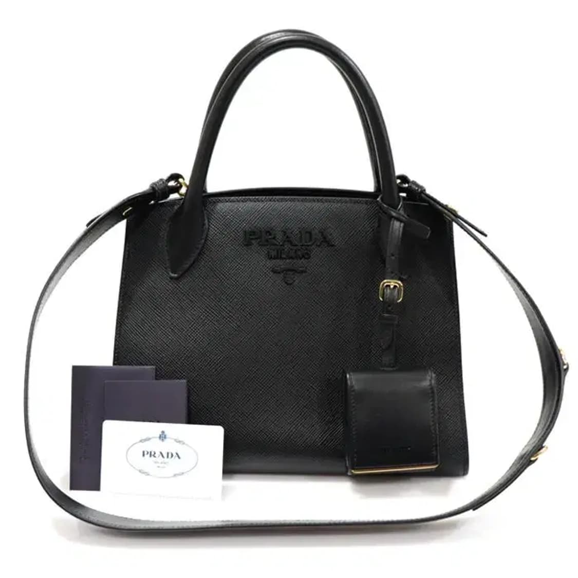 프라다 1BA156 사피아노 퀴르 모노크롬 2WAY EP85098PR 상품이미지2