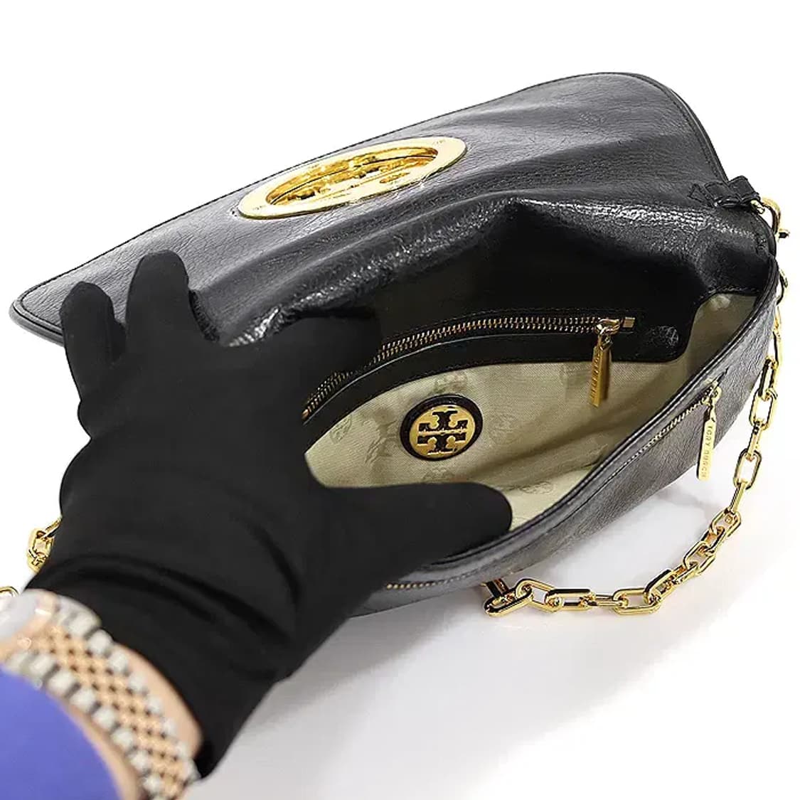 토리버치 50009803  아만다 로고 클러치 크로스백 EP47165TB 상품이미지5