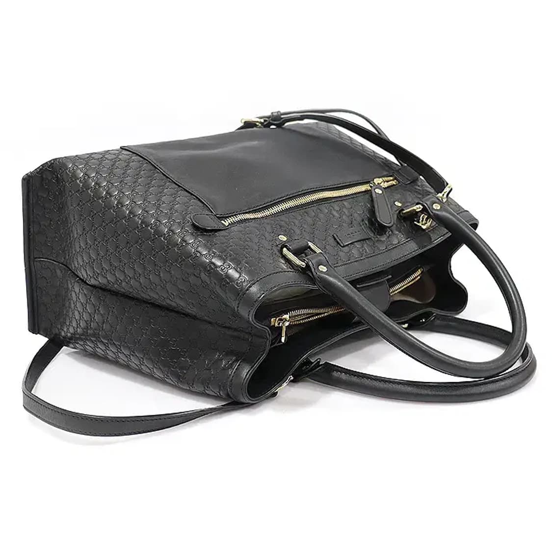 구찌 510291 블랙 마이크로시마 금장 토트 2WAY EP54509GU 상품이미지4