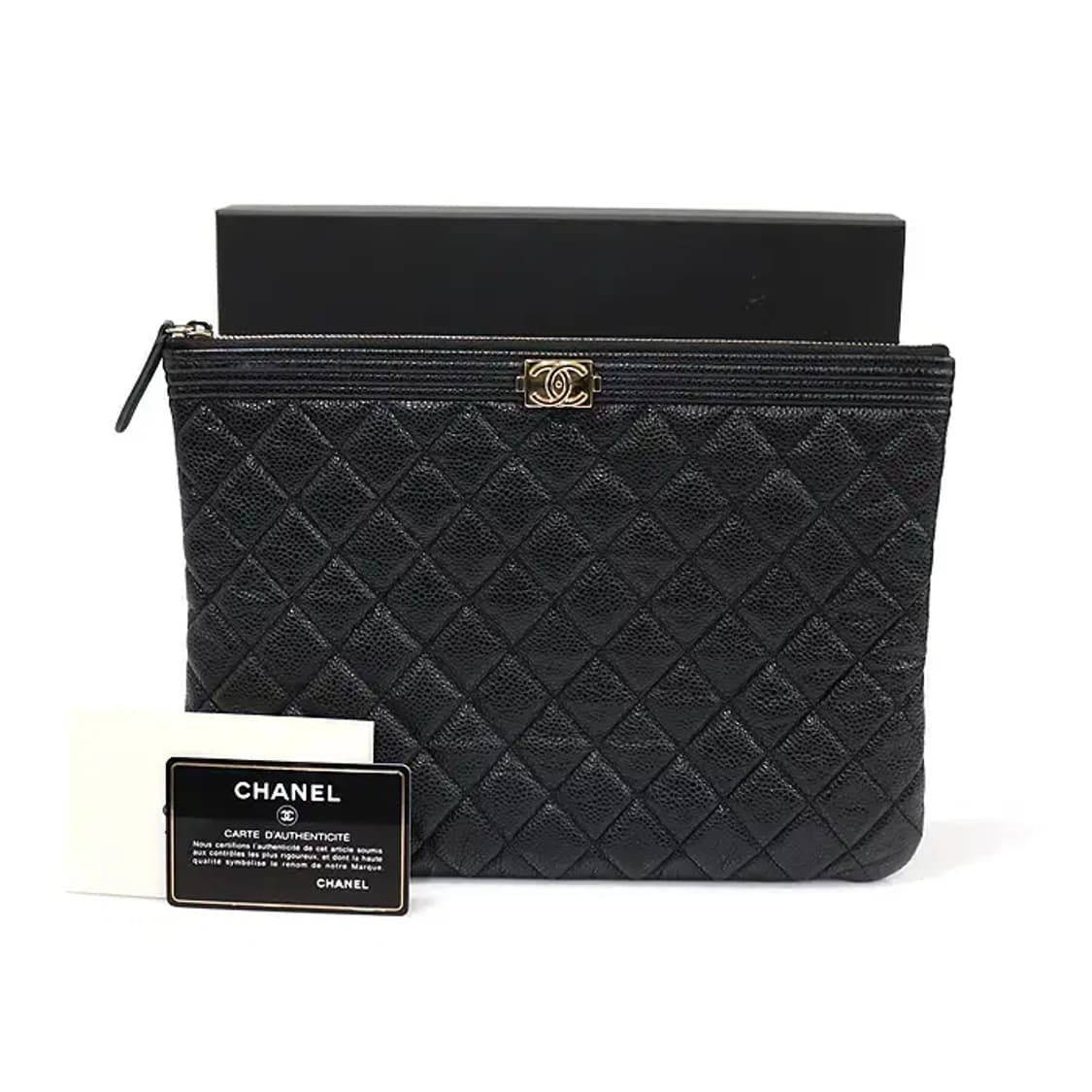 샤넬 A84406 골드 메탈 보이 샤넬 뉴미듐 클러치 EP25305CH 상품이미지2