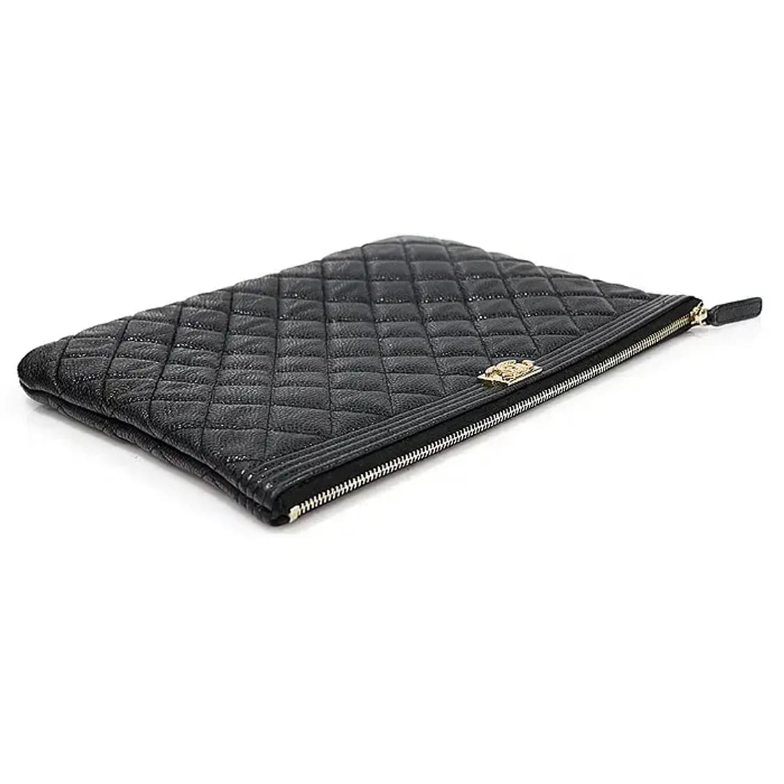 샤넬 A84406 골드 메탈 보이 샤넬 뉴미듐 클러치 EP25305CH 상품이미지4