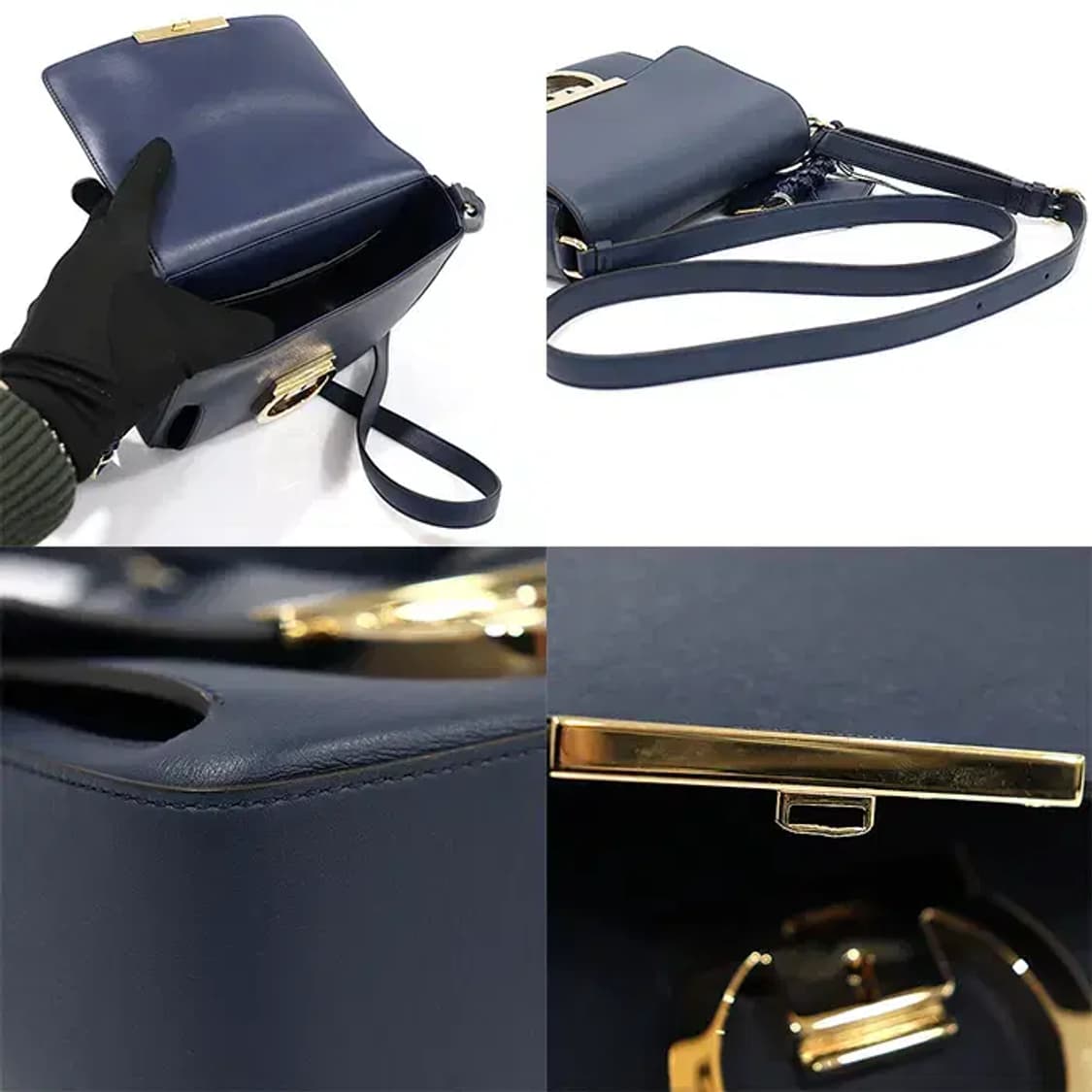 페라가모 21 G977 간치니 락 오 미디움 크로스백 EP41878FE 상품이미지6