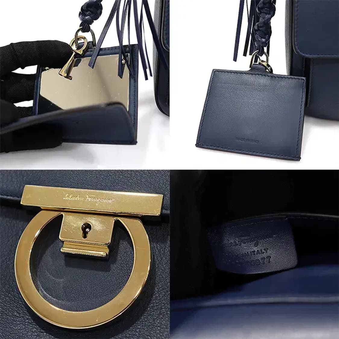 페라가모 21 G977 간치니 락 오 미디움 크로스백 EP41878FE 상품이미지7