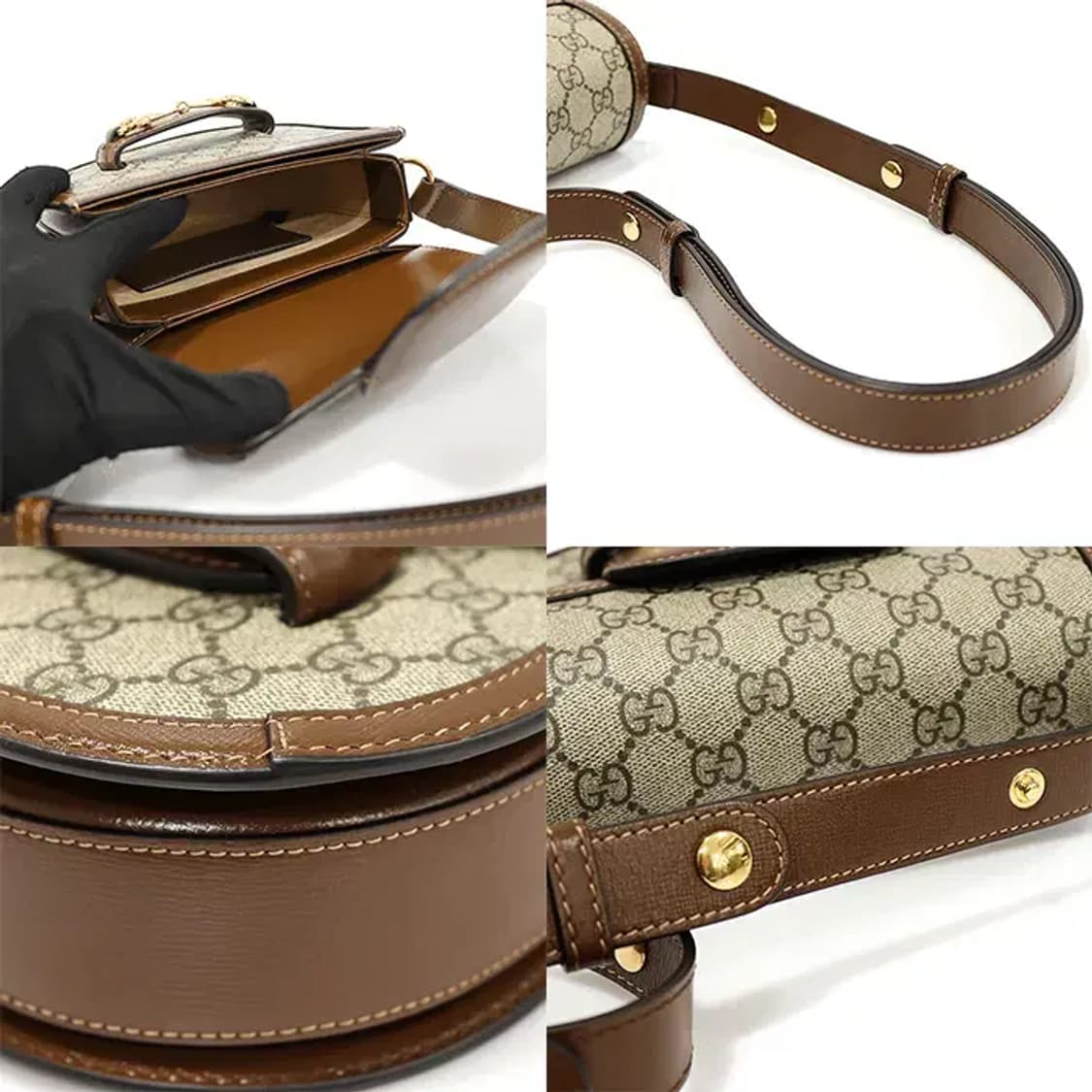 구찌 760191 수프림 캔버스 홀스빗 1955 숄더백 EP11528GU 상품이미지6