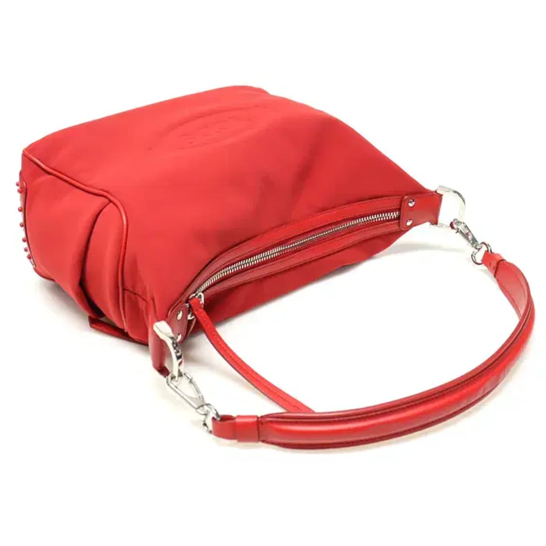 토즈 알버 엘바즈 X 토즈 콜라보 레드 네오프렌 페블 미디움 호보 숄더백 상품이미지4