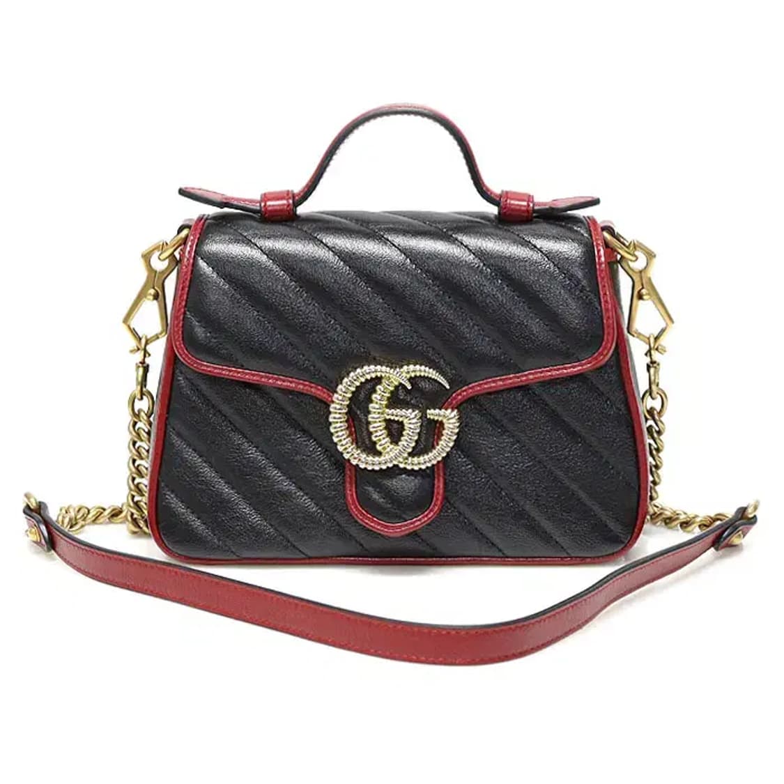 구찌 583571 마틀라세 마몽 탑 핸들 미니 2WAY 상품이미지1