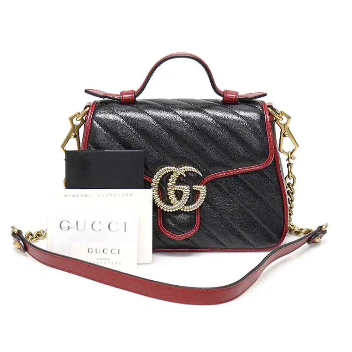 구찌 583571 마틀라세 마몽 탑 핸들 미니 2WAY 상품이미지2