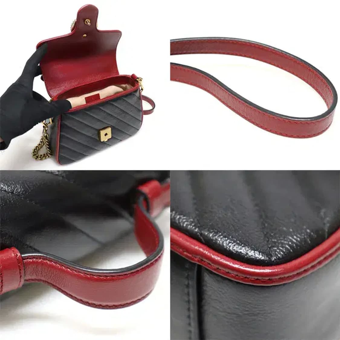 구찌 583571 마틀라세 마몽 탑 핸들 미니 2WAY 상품이미지6