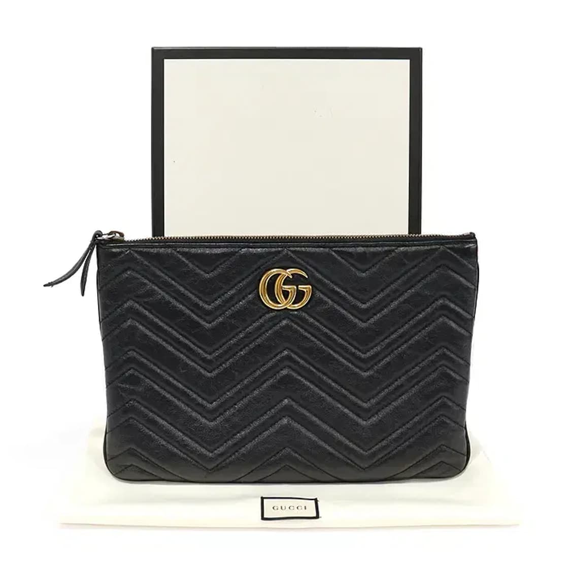 구찌 525541 마틀라세 쉐브론 GG 마몽 클러치 EP49569GU 상품이미지2