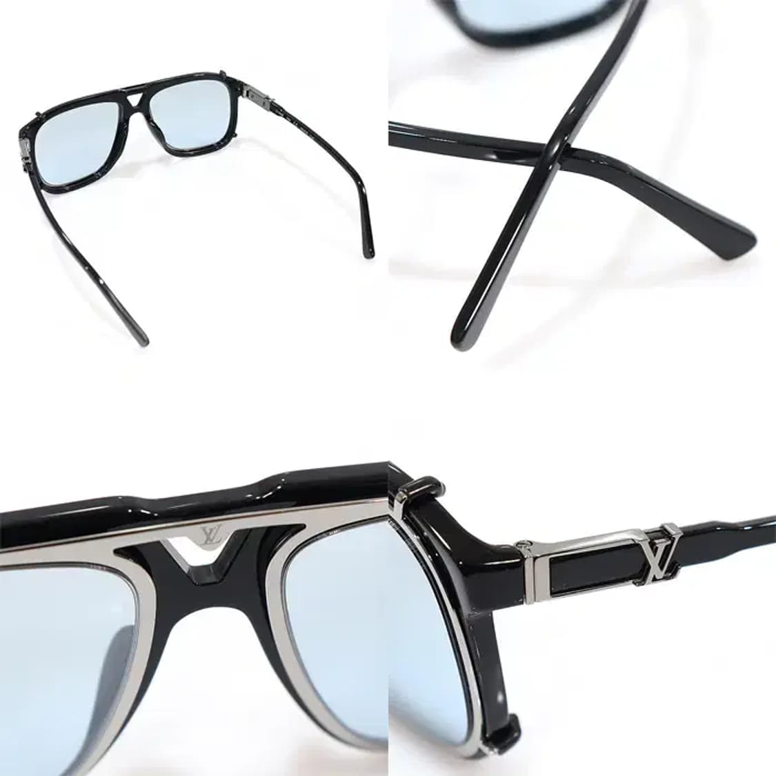 루이비통 Z1086E 실버 LV 새터라이트 선 클립 남성 선글라스 상품이미지6