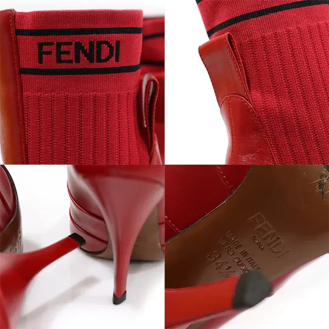 펜디 8T6645 니트 하이힐 삭스 여성 앵클 부츠 CO22391FD 상품이미지7