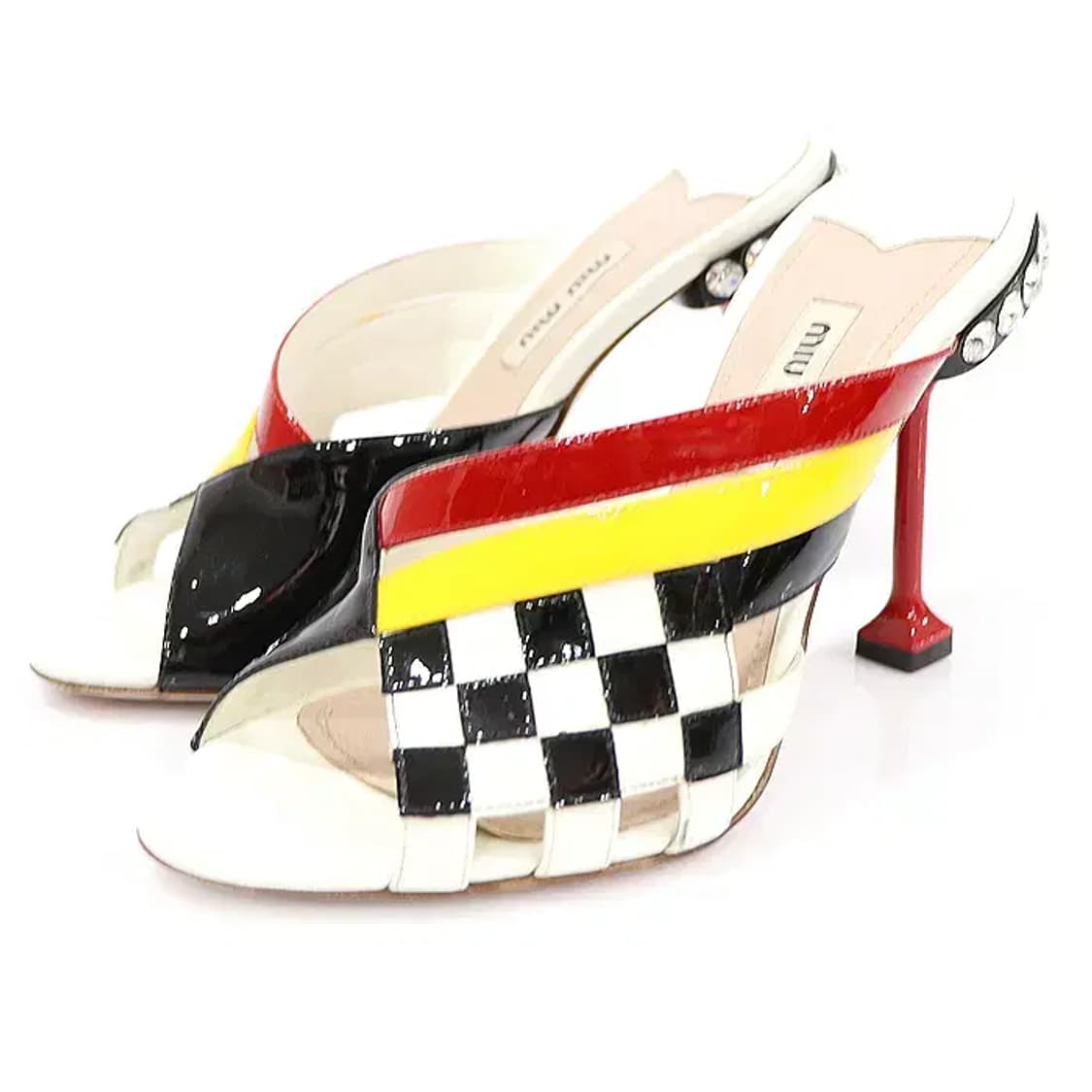 미우미우 5XX290 멀티 크리스탈 오픈토 여성 샌들 CO89284MIU 상품이미지3