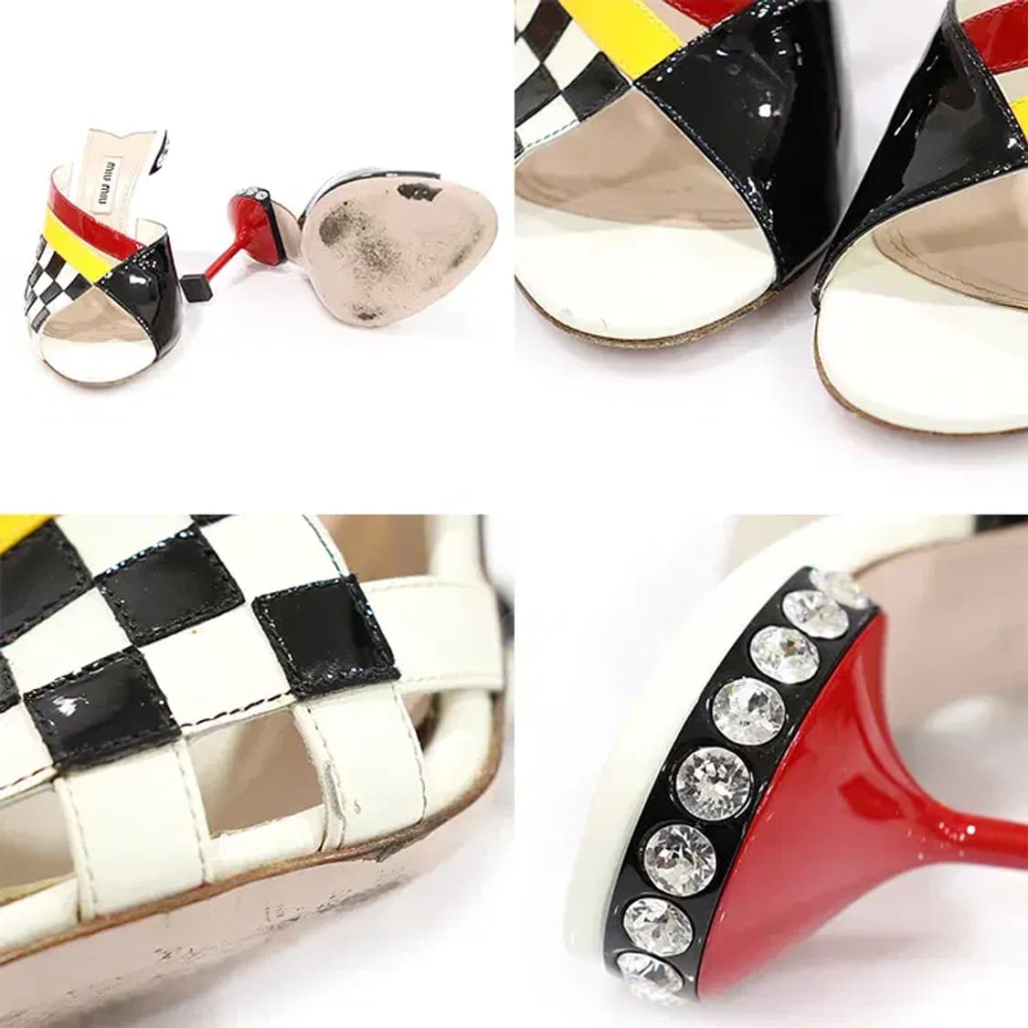 미우미우 5XX290 멀티 크리스탈 오픈토 여성 샌들 CO89284MIU 상품이미지6