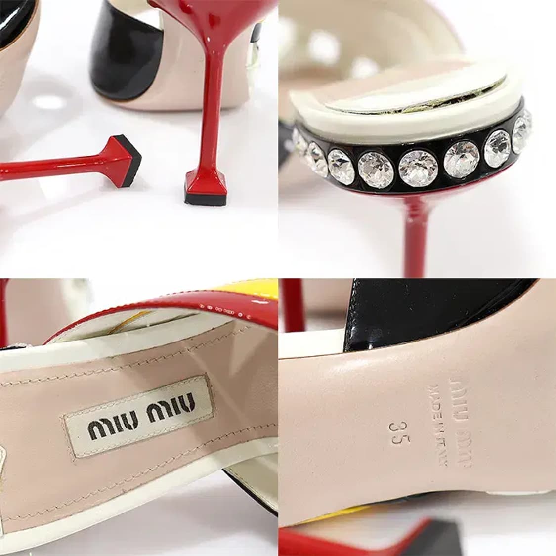 미우미우 5XX290 멀티 크리스탈 오픈토 여성 샌들 CO89284MIU 상품이미지7