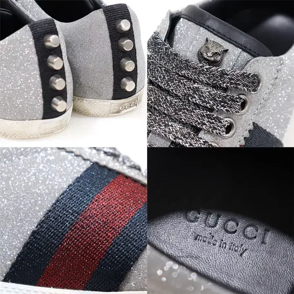 구찌 419544 메탈릭 밤비  WEB 여성 스니커즈 CO82866GU 상품이미지7