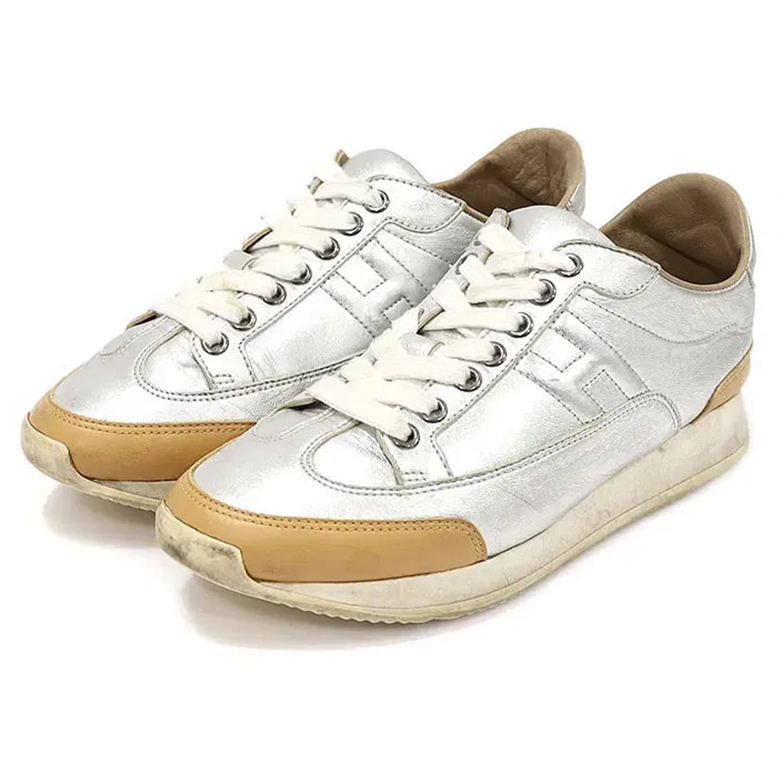 에르메스 실버 나파 브라운 GOAL 여성 스니커즈 CO19773HE 상품이미지3