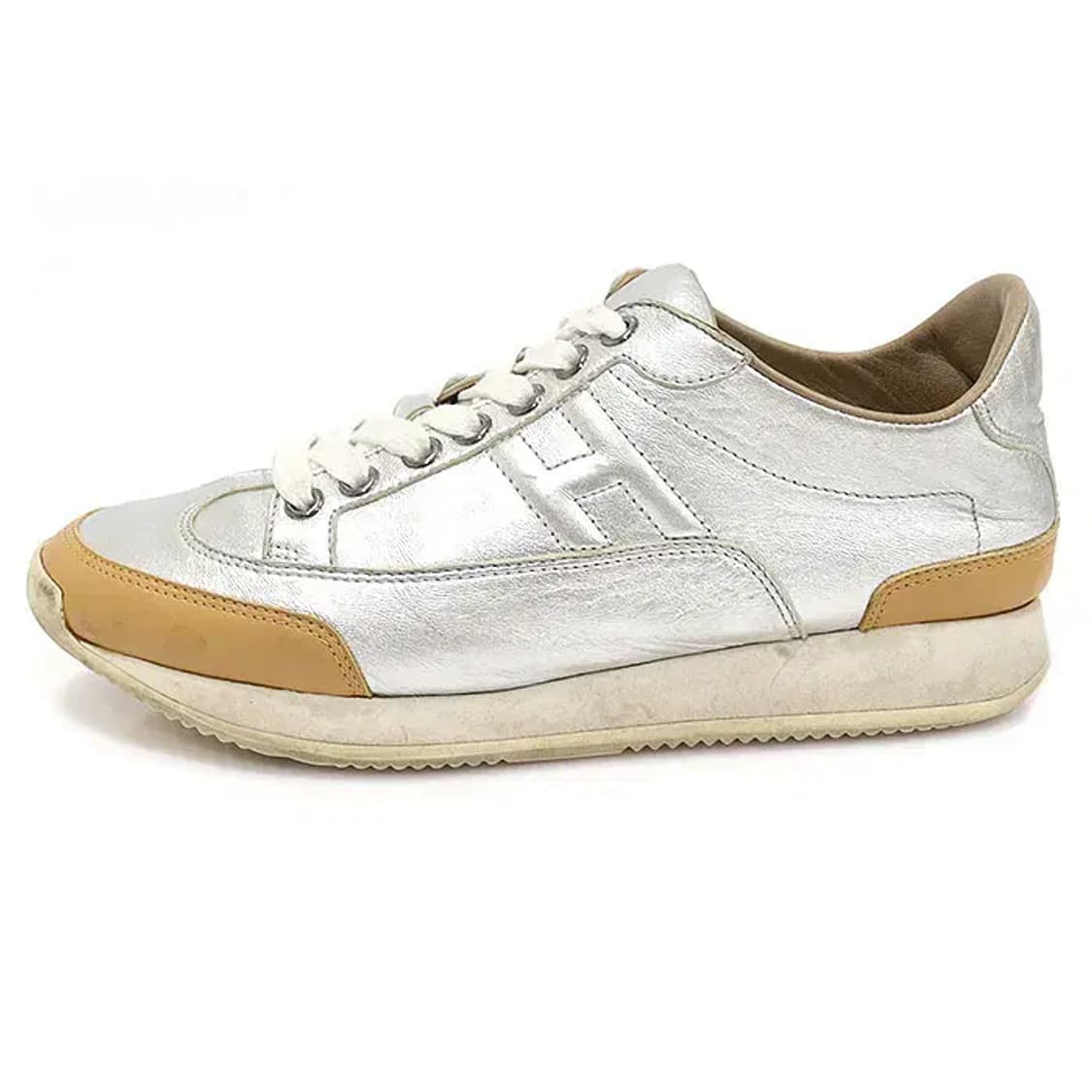 에르메스 실버 나파 브라운 GOAL 여성 스니커즈 CO19773HE 상품이미지4